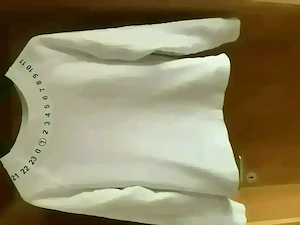 sweatshirt maison margiella, weiß , Größe S