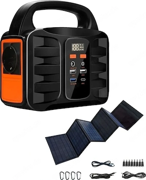 Denver PPS-42000 Portable Power Station inkl. Solar Panel  NEU