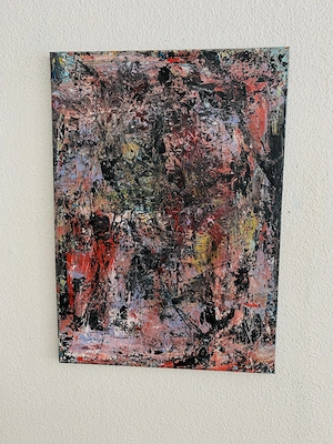 Acrylgemälde Abstrakt auf Leinwand Unikat Org. Einzelstück