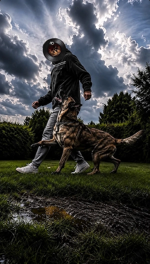 Freundlicher Holländischer Schäferhund