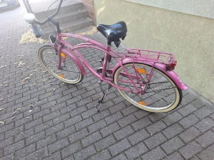 Schicker Beachcruiser 26 Zoll in Pink   Retro-Look   Fahrbereit