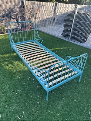 Bettgestell mit Matratze Ikea Minnen - mitwachsendes Bettl