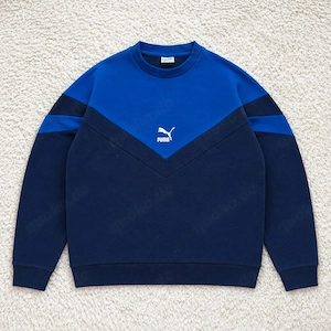 Puma Damen und Herren Sweatshirt Blau Gr. M