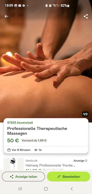 Professionelle und Therapeutische Massagen