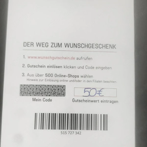 Wunschgutscheine 