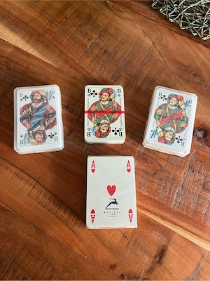 3 x Skat Karten und 1 x Poker   Blackjack Karten