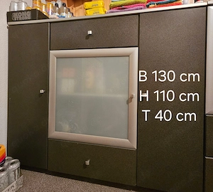 Sideboard Kommode 130x110x40 cm 