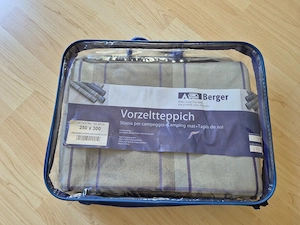 Fritz Berger Vorzeltteppich 250 x 300, unbenutzt