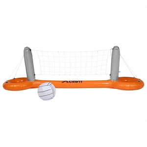 CRIVIT Aufblasbares Pool Volleyballnetz Aufblasbares Pool Tor und Korb Set Pool Volleyballnetz
