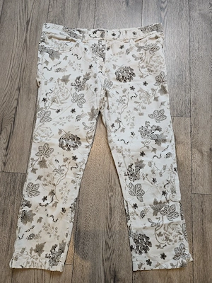 Bexley's Damen Stoffhose Sommer Gr.22(44) Botanical Look 