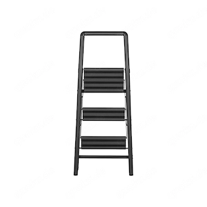 WENKO Haushaltsleiter Compact (3-stufig, Dunkelgrau)