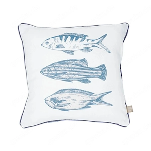LIVARNO  Dekokissen, 40 x 40 cm (Fische)
