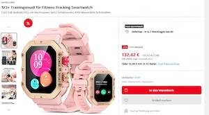 Luxus Military Damen Smartwatch Fitnesstracker IP 68 123 Sportmodis AMOLED Display NEU Bild 2