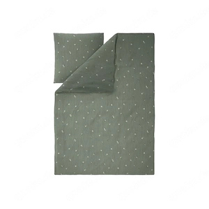 LIVARNO  Musselin-Bettw sche, 135 x 200 cm (Blumen gr n)