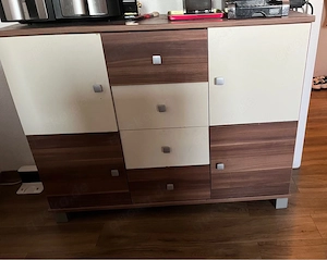 Sideboard Kommode in Holzoptik mit Schubladen