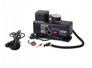 KOMPRESOR SAMOCHODOWY 230V 12V POMPKA 250 PSI - Art.-Nr HT-50774   KFZ-Zubeh r und Fahrzeugbedarf
