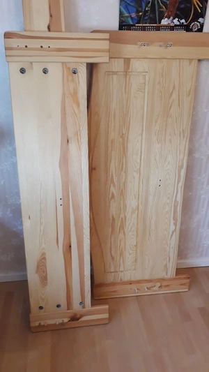 Verkaufe Kiefer Doppelbett im guten Zustand 140*200 cm
