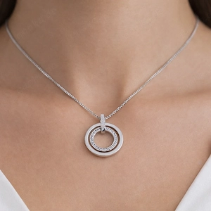 Jette Anhänger mit Kette 925er Sterlingsilber 