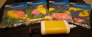 Maxi-Ballons je 0,90   Pack u. Luftpumpe 