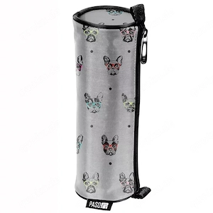 Graues Roehrenmaeppchen mit Hunden 5553