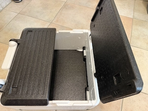 Kühlbox aus Styropor klappbar 40 x 40 x 18 cm "neuwertig" 