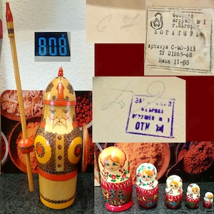 Sowjetischer Russischer Bogatyr Ritter,Wikinger H 35 ,Matroschkas