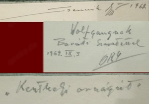 Radierung, Signiert György Szennik, 1968,Holzrahmen, Landschaft