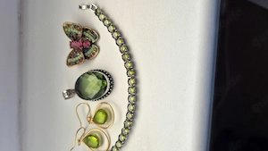 Schmuckset grün 4 Teile 