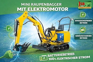 Neuer elektrischer e mini-raupenbagger ms-te113