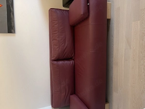 Schlafsofa echt Leder mit Bettkasten