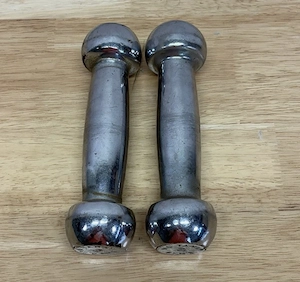 2 Vic Tanny Gyms Dumbbell Weights 3lb Each 6lb 