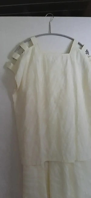2-teiliges Kleid gelb weiß Gr. M  Bild 4
