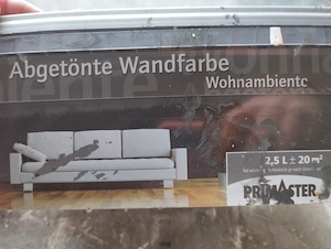 Innenwandfarbe Anthrazit ca. 2 Liter 