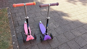 Roller für Kinder, 3 Räder, höhenverstellbar,  klappbar 