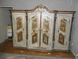 Bauernschrank Gröbner Möbel, massiv Holz, 4 türig, B 295 cm