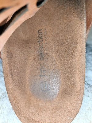  Zehentrenner Sandalen aus Lederimitat   Braun   Gr. 40  Bild 5