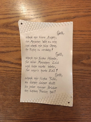 Keramik Schild mit Spruch  Bild 2