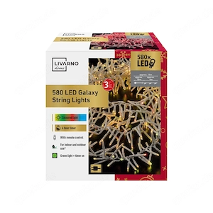 LIVARNO home LED-Galaxielichterkette, 580 LED s Beschreibung Geeignet f r den Innen- und