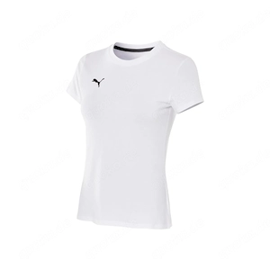 PUMA Damen T Shirt mit gesticktem Logo Weiss S
