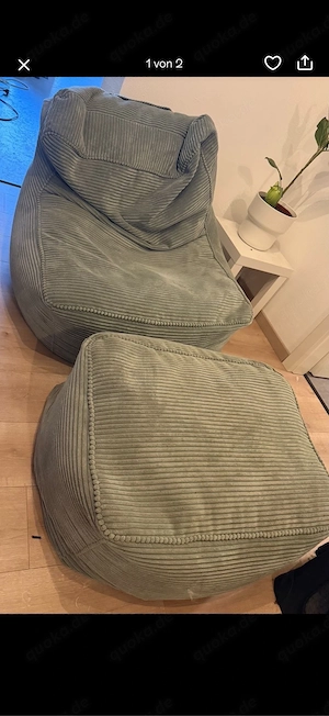 Sitzsack in Cordoptik zu verkaufen 