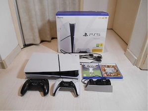 Playstation 5 Slim Disc Version 1TB + Zubehör und Spiele