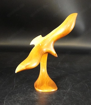 Kleine Seemöwenskulptur, Oregon-Myrtenholz, ca. 20cm