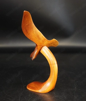 Kleine Seemöwenskulptur, Oregon-Myrtenholz, ca. 20cm Bild 3