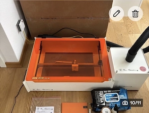 Mr.Beam Dreamcut Lasercutter mit viel Zubehör ideal für Schule und Hobby