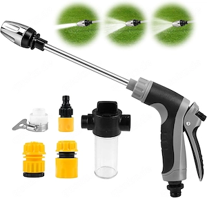 Hochdruckpistole Power Jet Verstellbare Gartenschlauchdüse 3 Modi