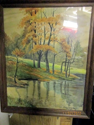 1   Aquarell -   Landschaftsbild        maße   30   x   40   cm