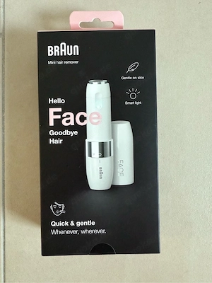 Neu & OVP - Braun Mini Face Hair Remover - Gesichtsrasierer Damen