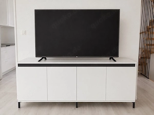 Modernes weißes Sideboard mit 4 Türen   Hochglanz