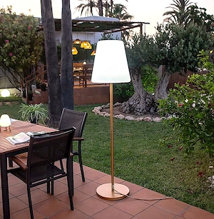 New Garden LOLA SLIM 180 IN&OUT wetterfeste Stehlampe Gartenleuchte LED 180cm Wlan neuwertig
