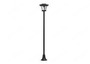 NEU: 2er SET Außenbeleuchtung Garten-Laterne verstellbare Höhe 65-180cm Solar-Leuchte schwarz